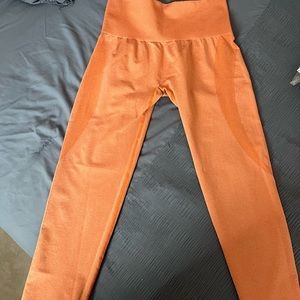 NVGTN Burnt Orange Contour Seamless Leggings